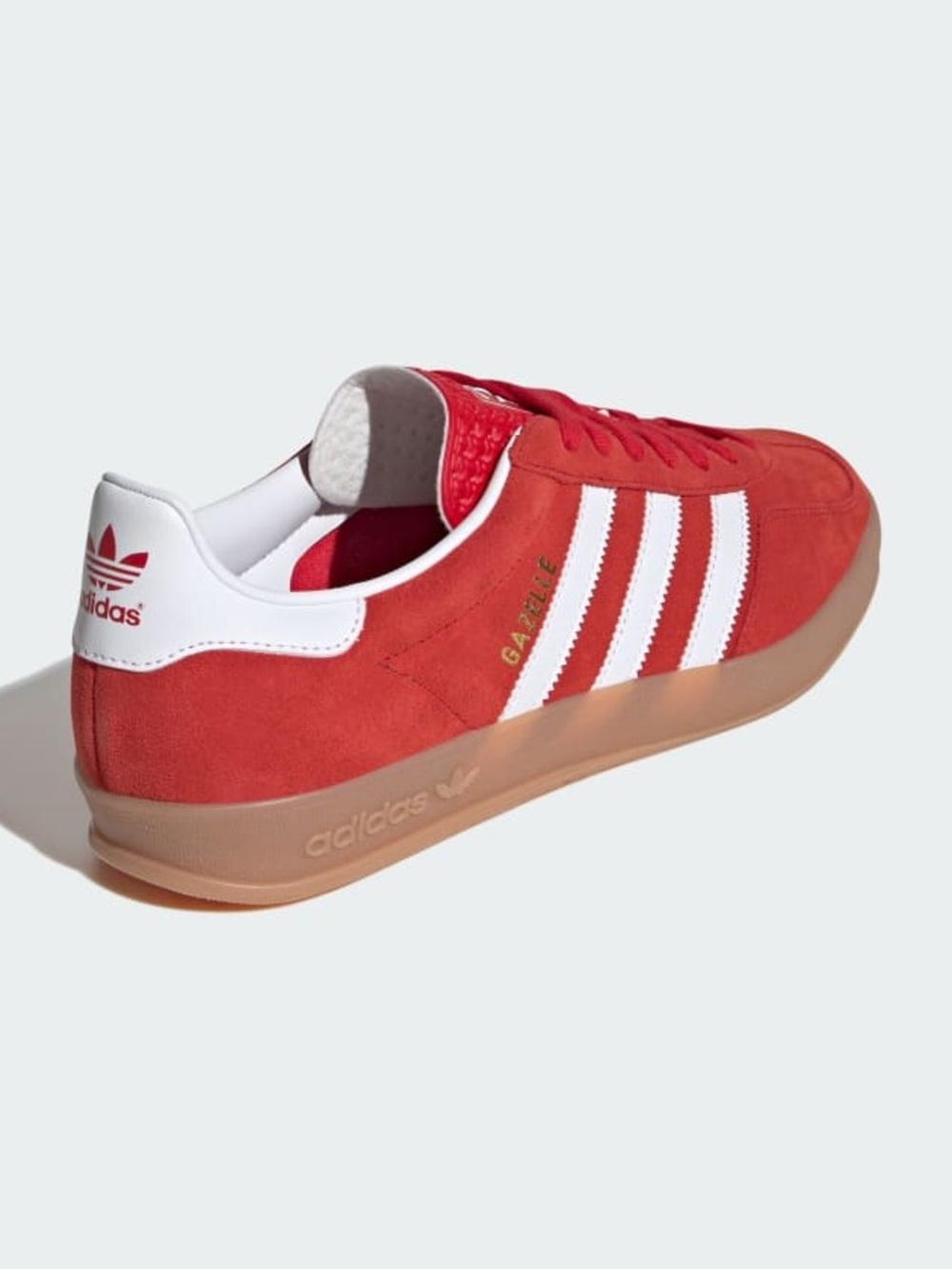 adidas Gazelle Low-Top Sneakers in Red and White - Picture 10 of 10